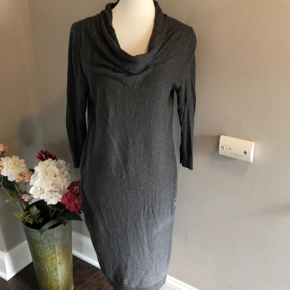 Banana Republic cowl neck 3/4 sleeve sweater dress